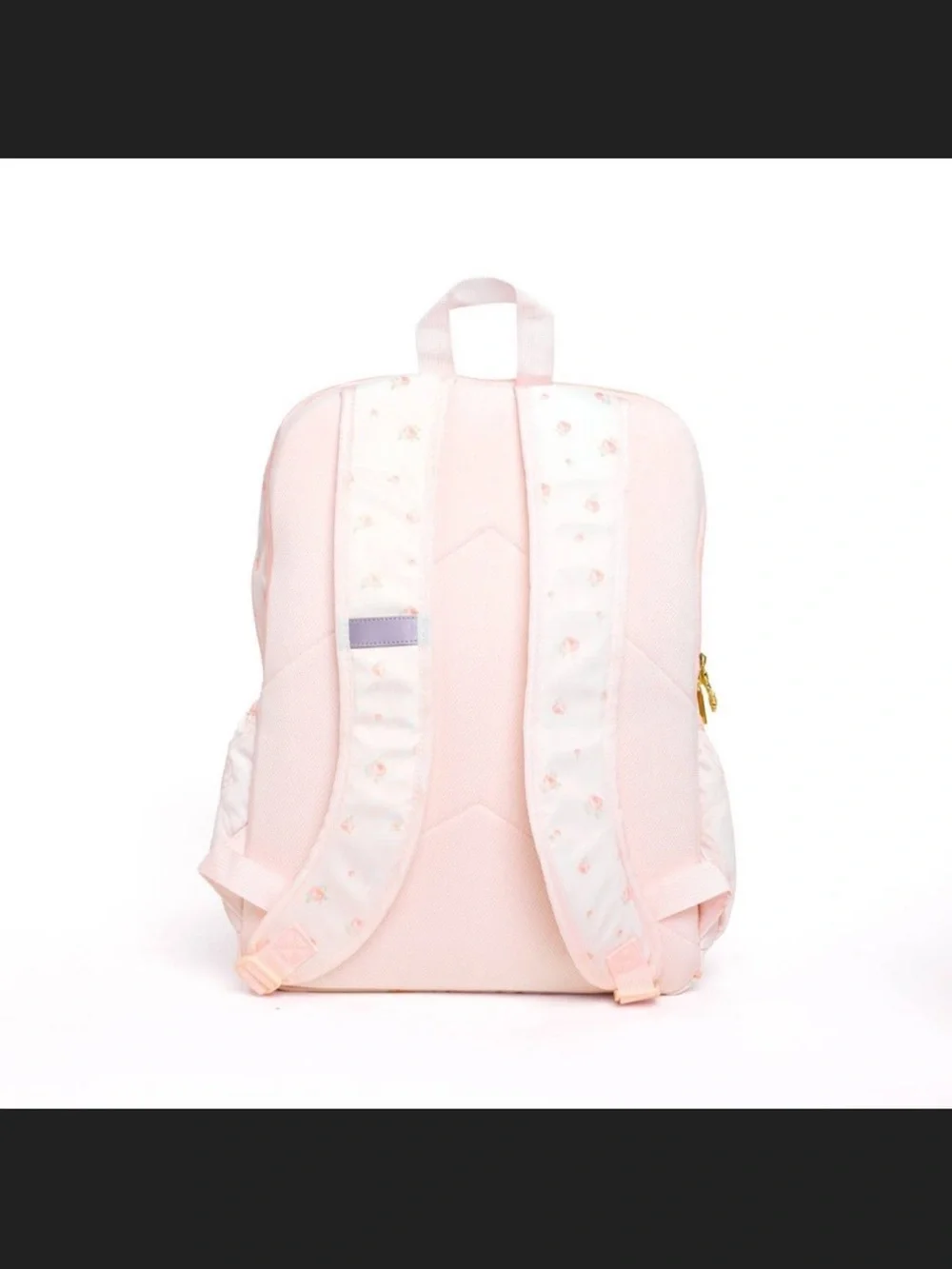 LoveShackFancy Light Pink Quilted Kids Backpack with Bow Charm
